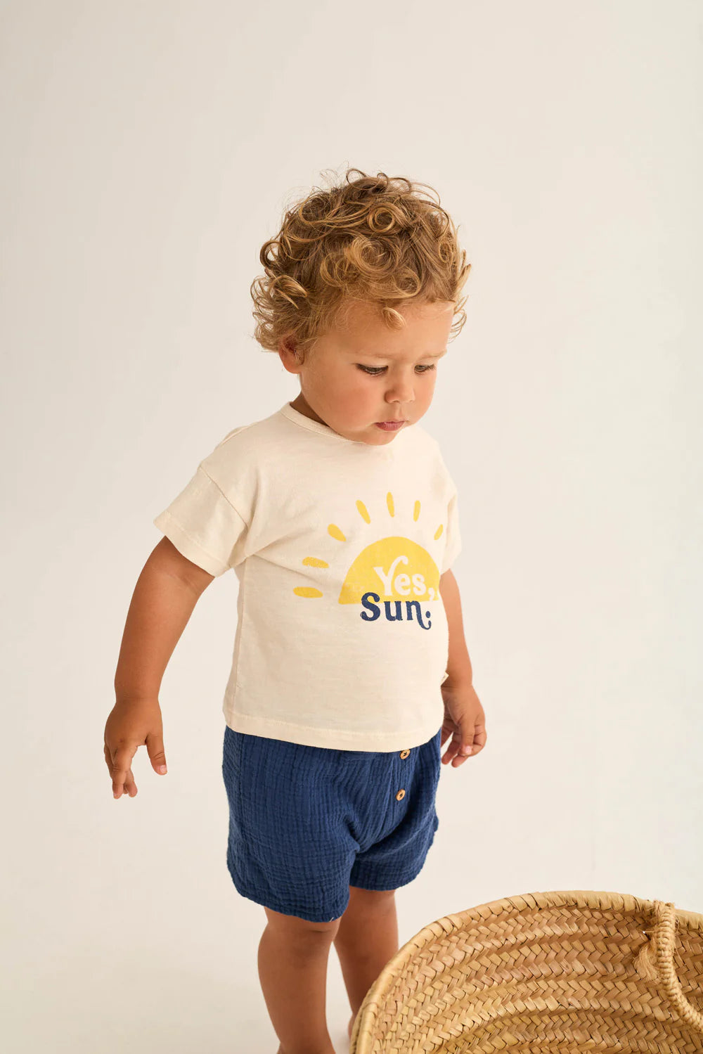 T-shirt neonato Ian stampa sole