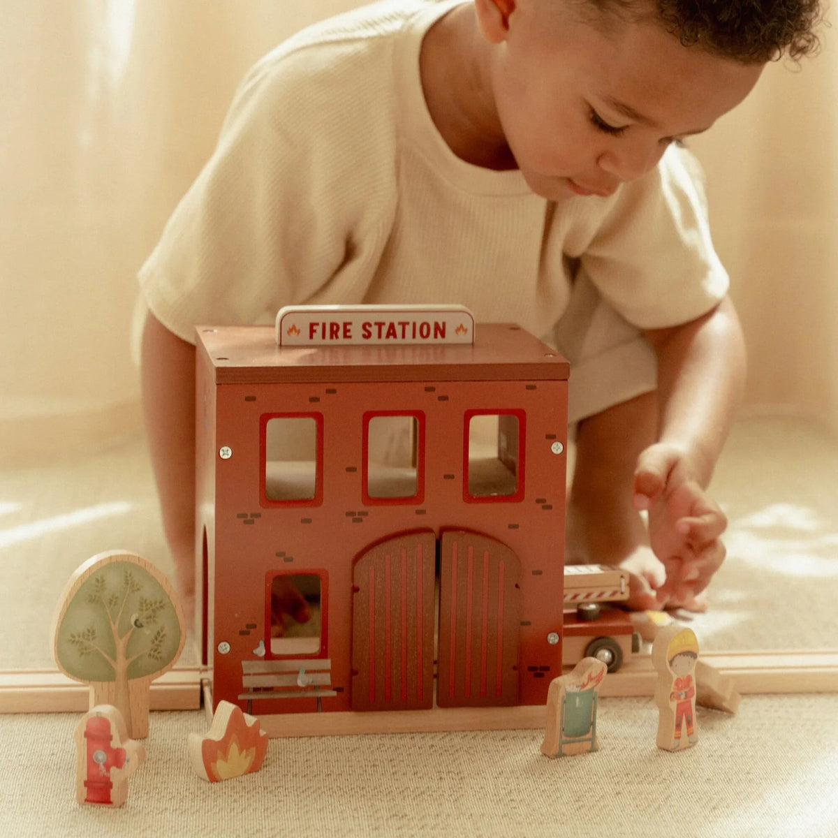 Wooden fire station