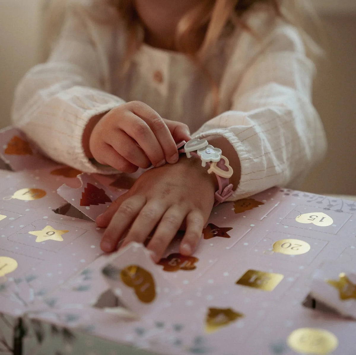 Calendario dell’avvento con braccialetti