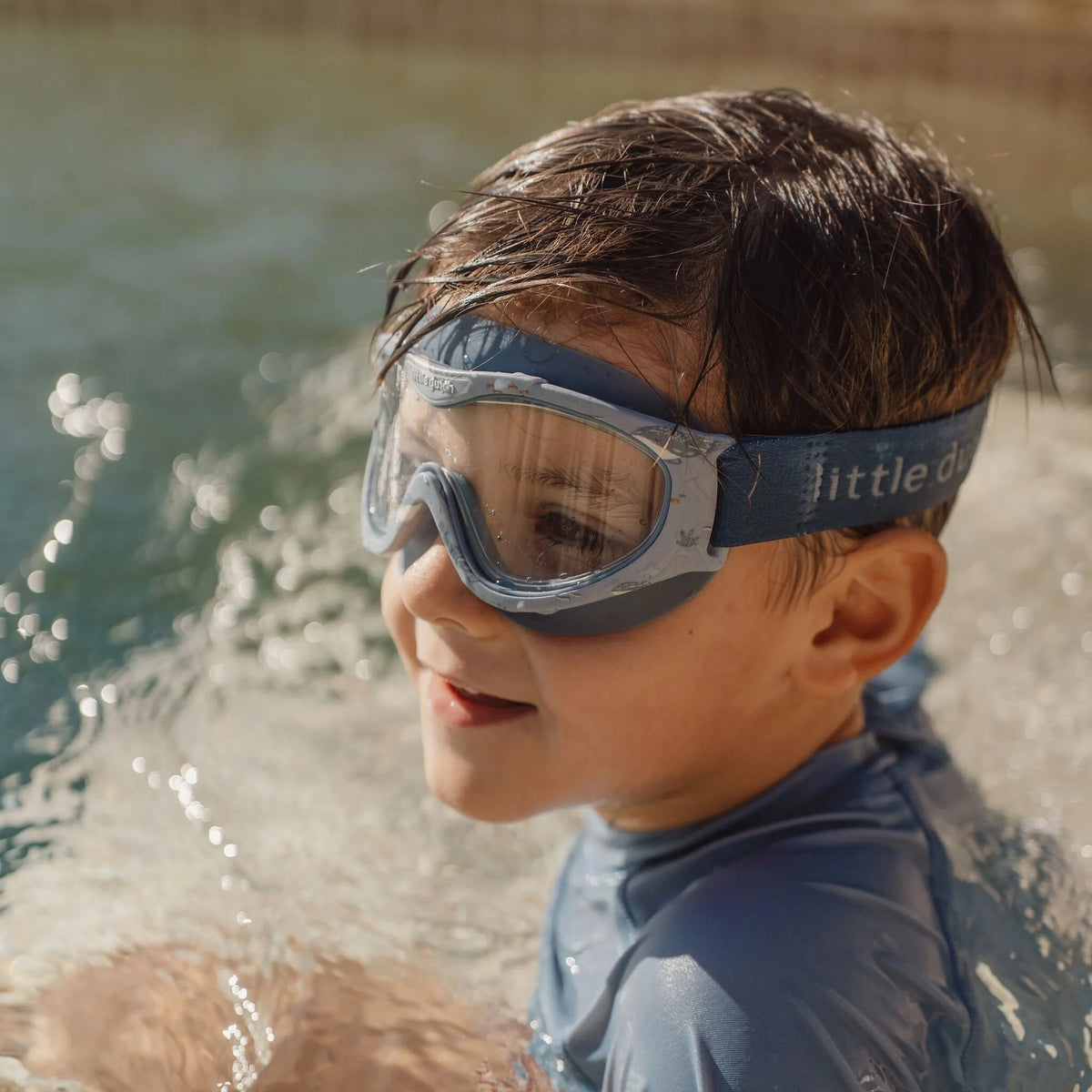 Maschera da nuoto blu Ocean World