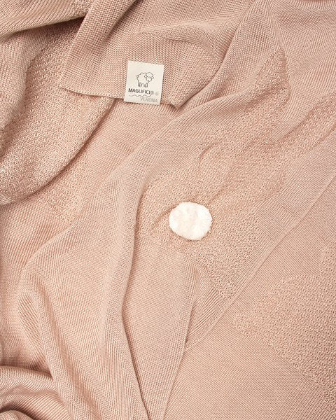 Copertina beige neonati puro eucalipto little bunny