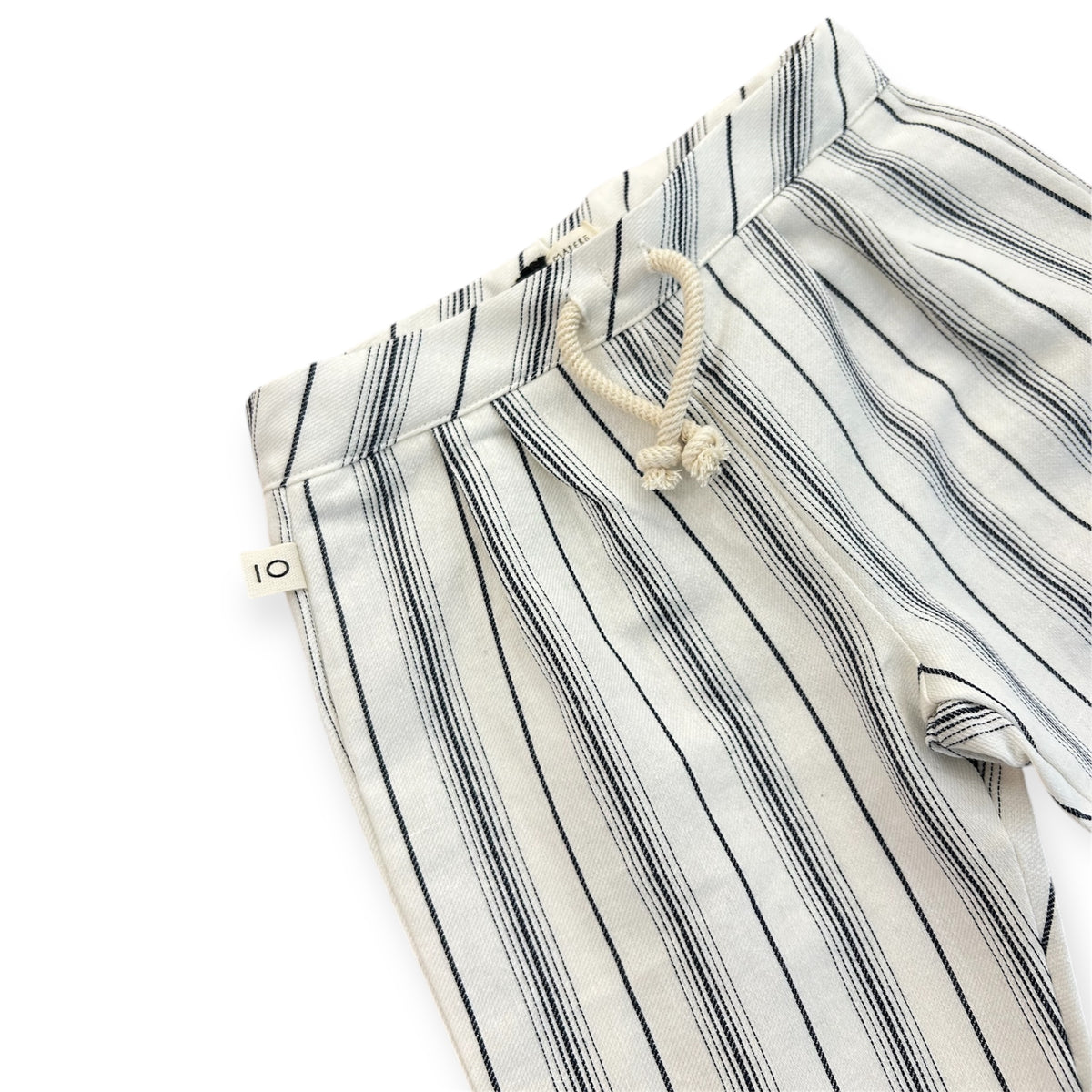 Pantalone lino-cotone rigona blu