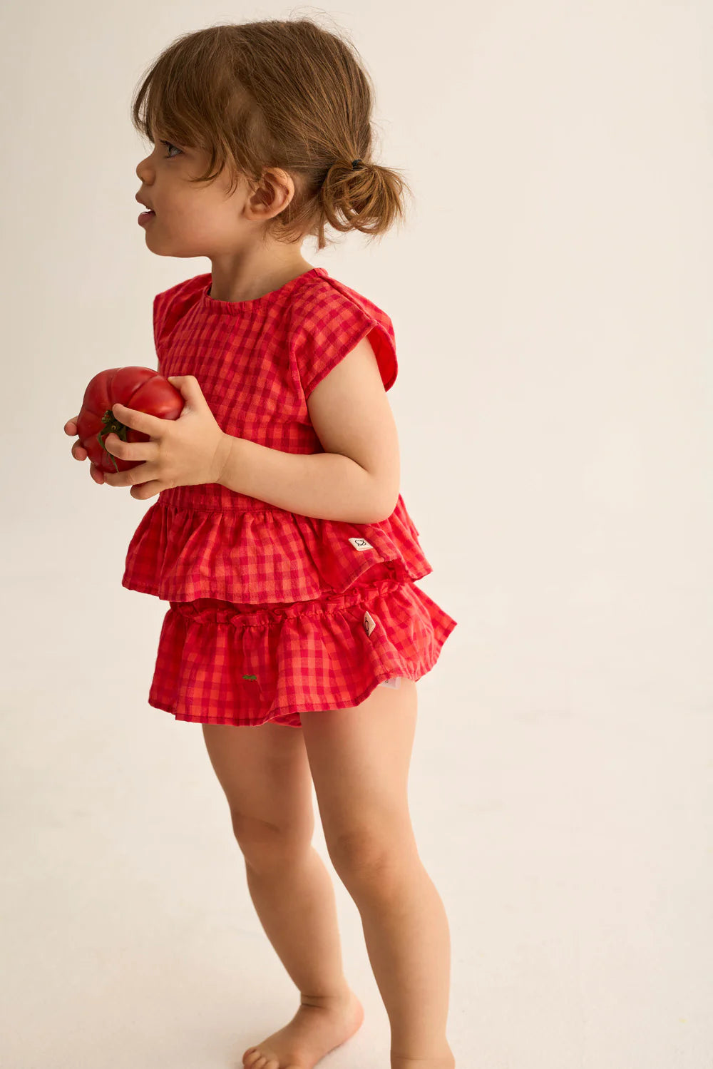 Blusa quadri in cotone Lua