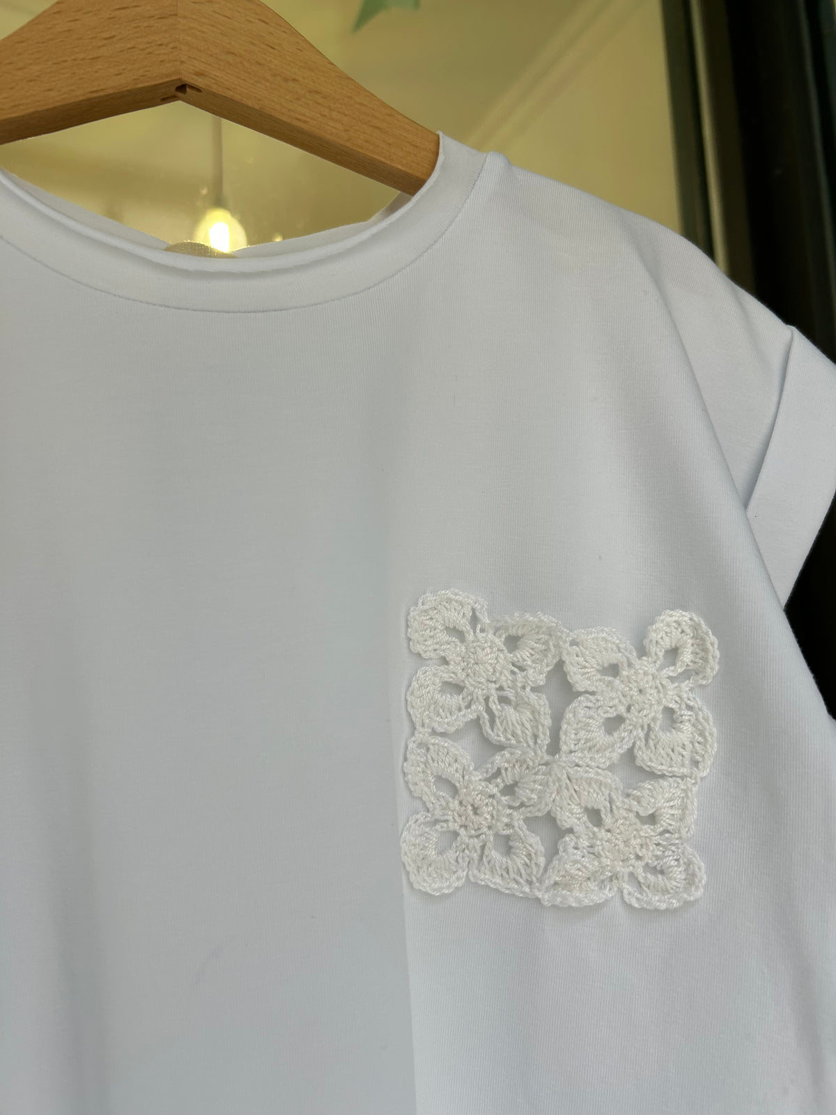 T-shirt taschino crochet