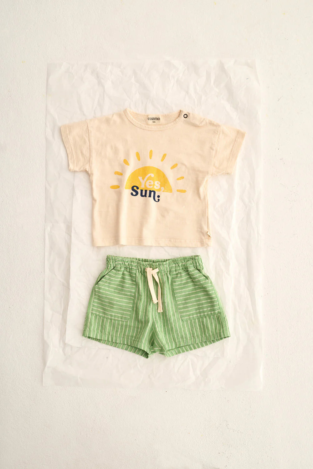 T-shirt neonato Ian stampa sole