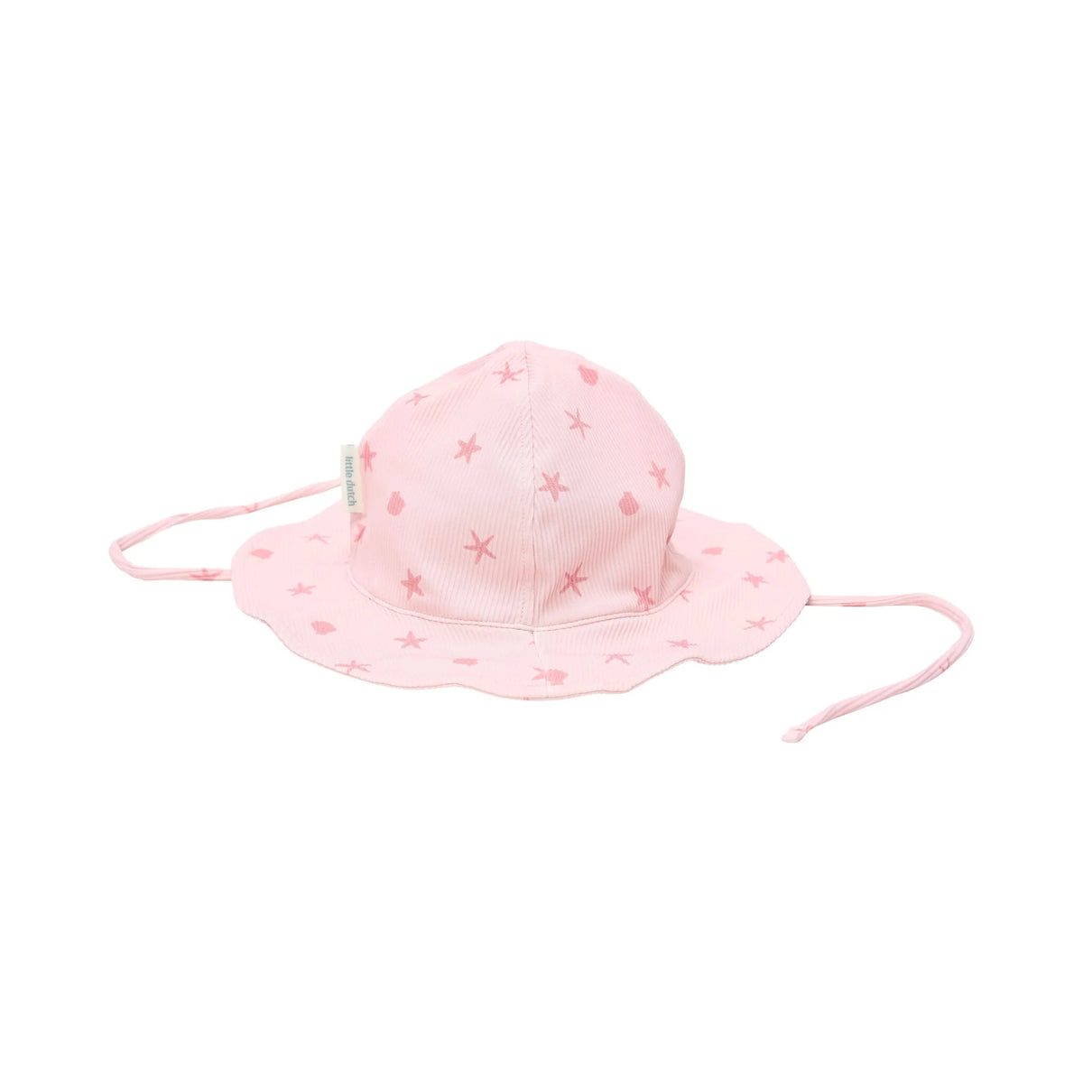 Cappello rosa con lacci Pink Shell