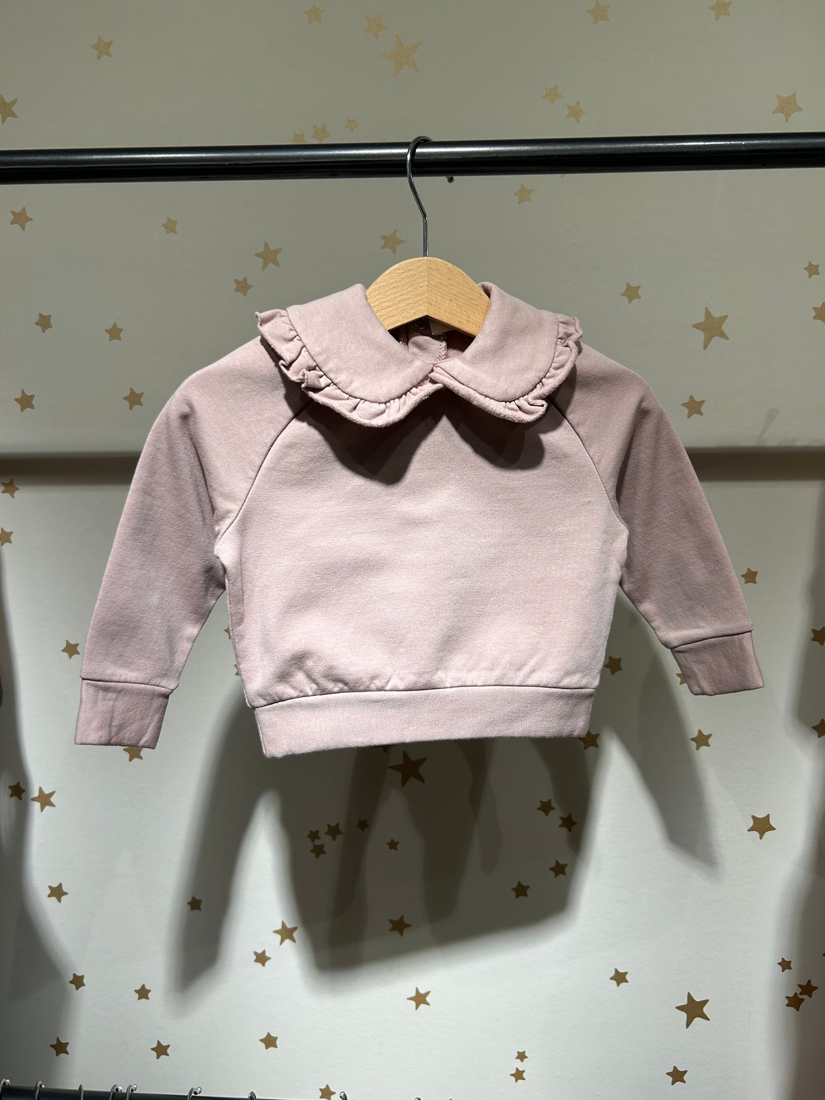 Felpa baby colletto cameo rose
