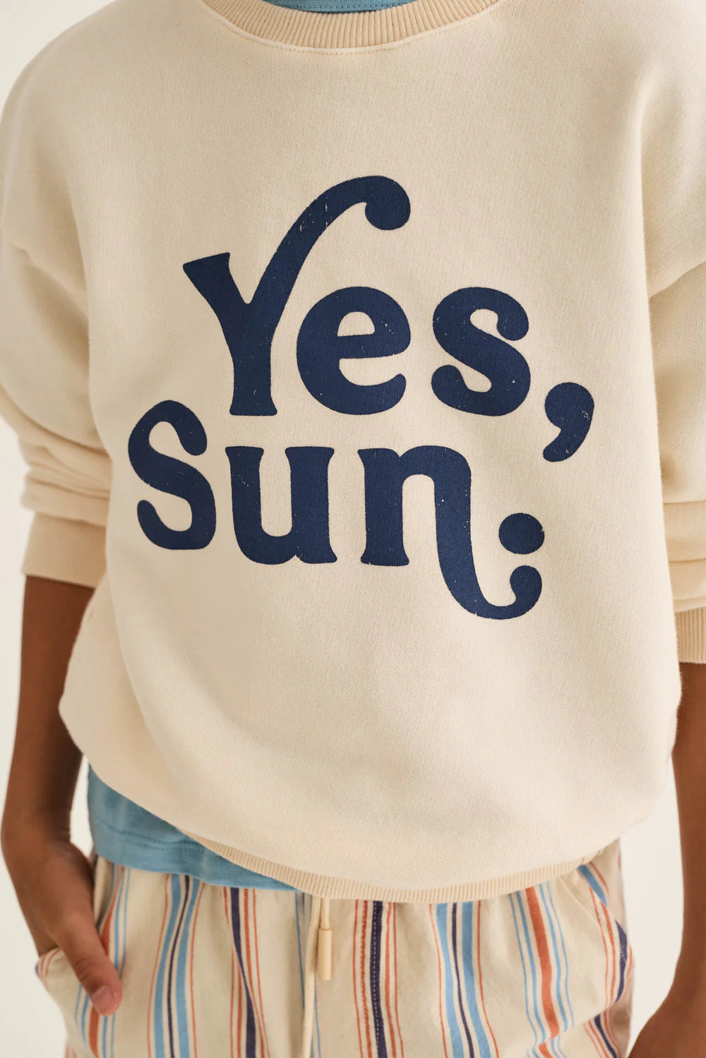 Felpa panna “Yes Sun” Atlas
