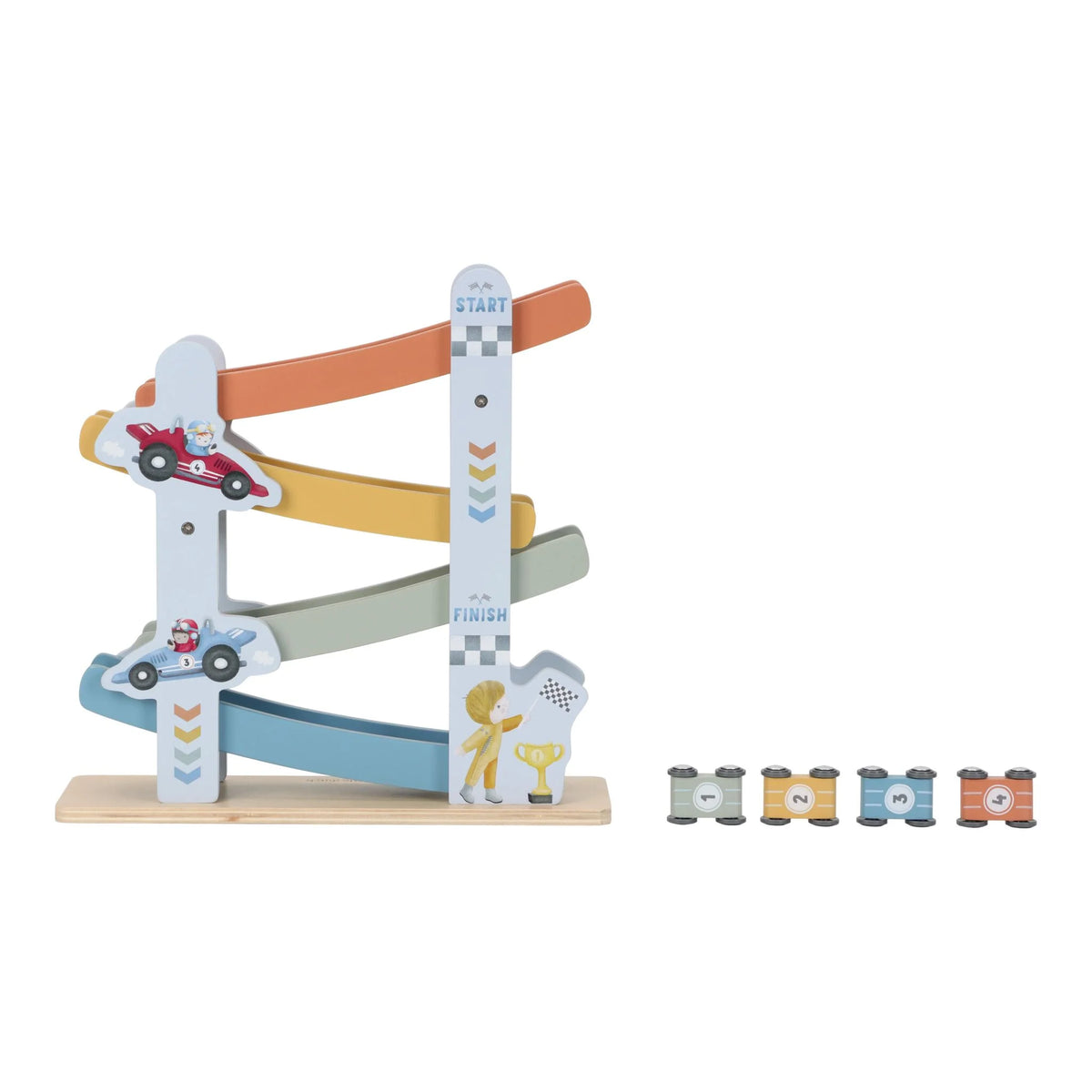 Scivolo rampa con macchinine blu