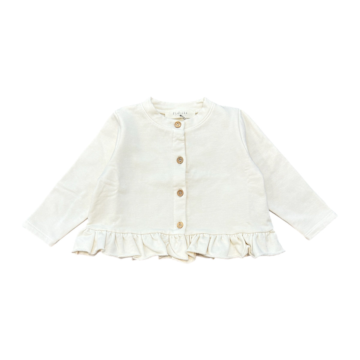 Cardigan felpa baby avorio
