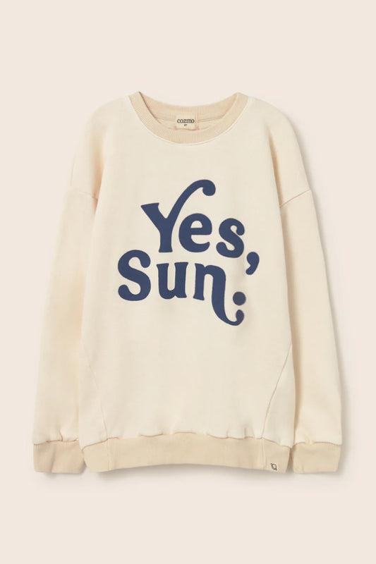Felpa panna “Yes Sun” Atlas