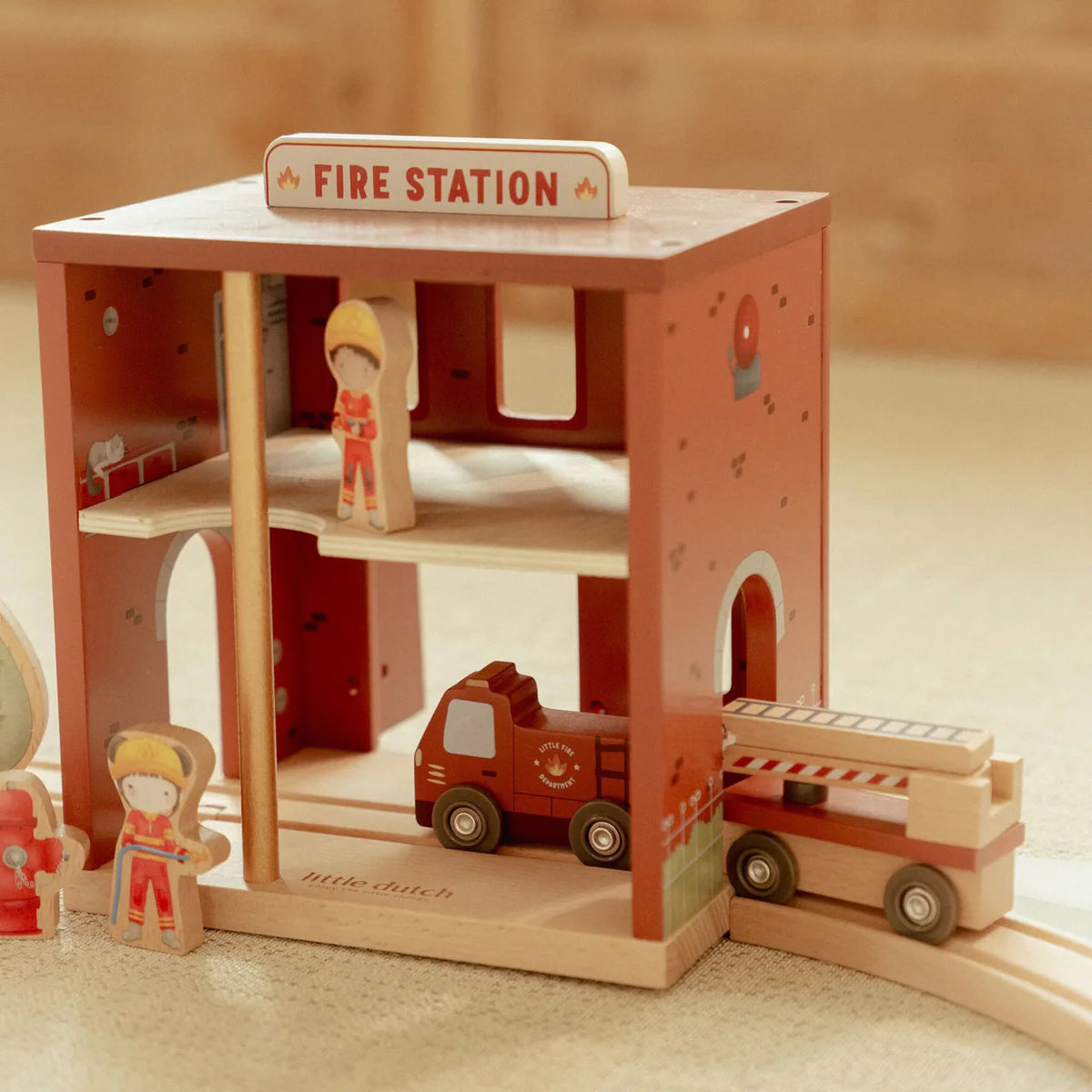 Wooden fire station