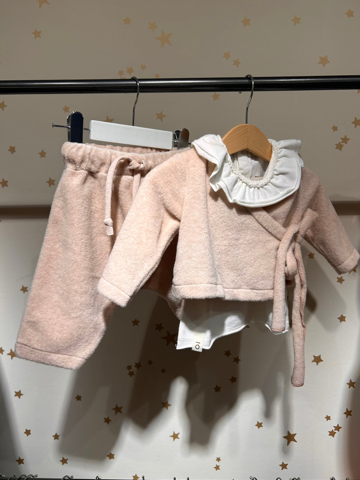 Cardigan kimono effetto orsetto cameo rose