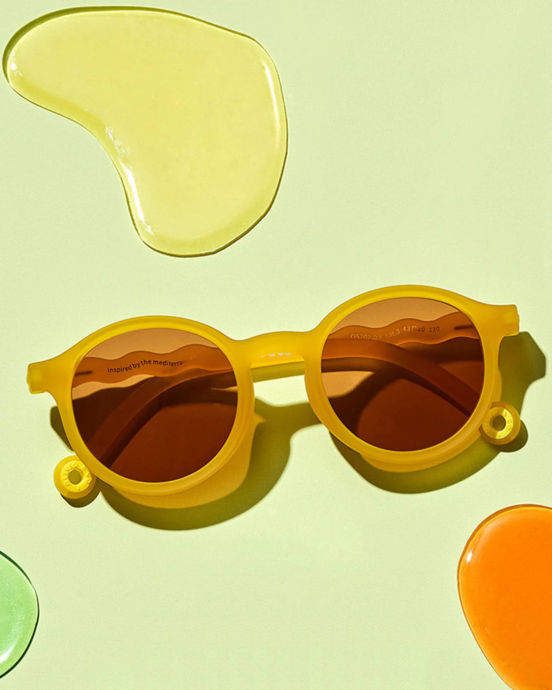 Occhiali da sole ovali bambino giallo Citrus Yellow 5-12 anni