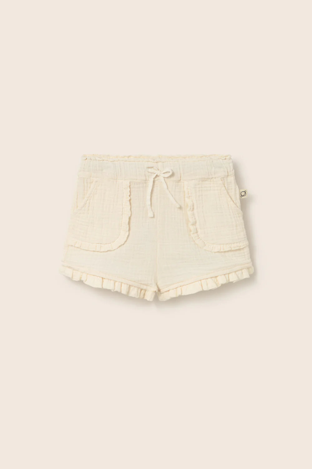 Shorts in mussola bianca di cotone Stella