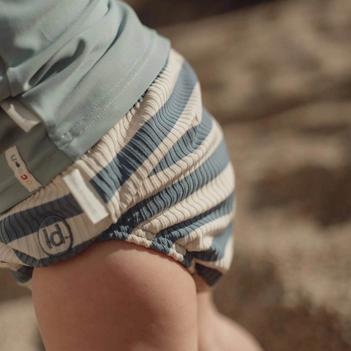 Costume/pannolino da bagno Ocean Blue Stripes