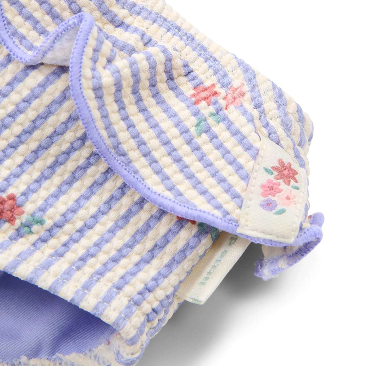 Costume da bagno a mutandina lilla Dreamy Stripes