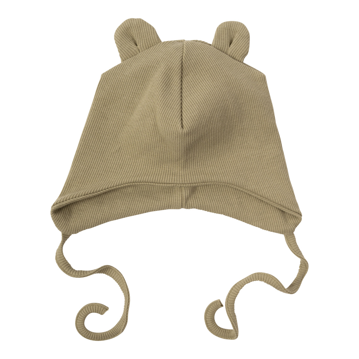 Cuffietta neonato orecchie orso verde