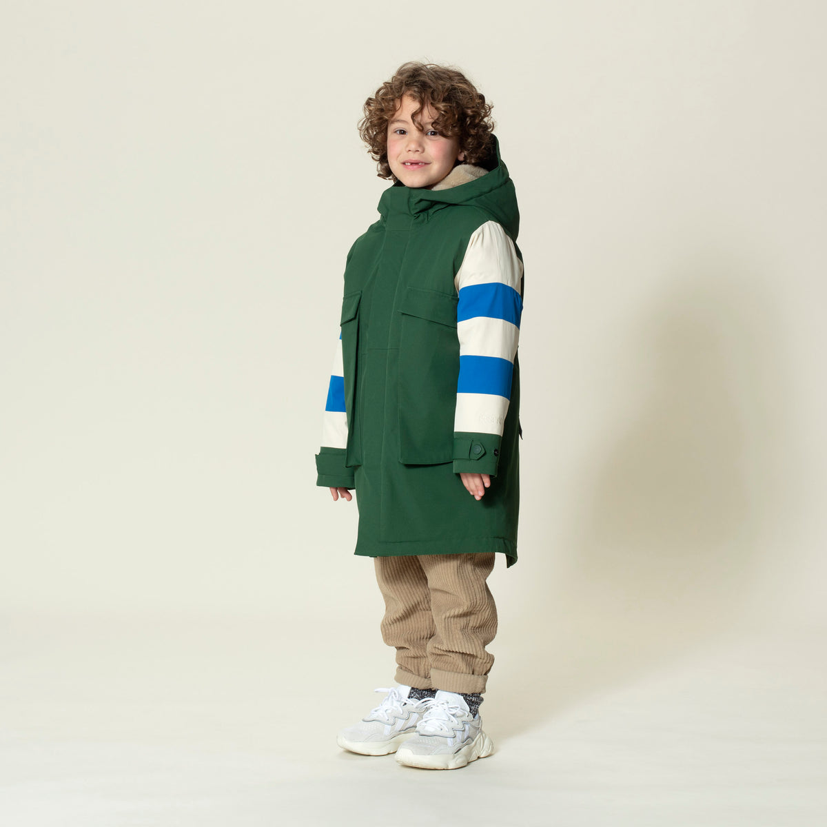 Giacca Striped Fox verde