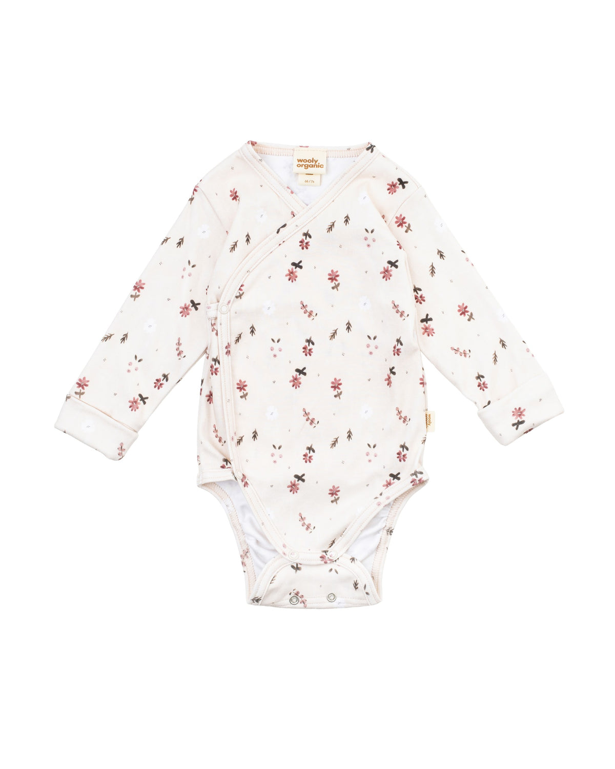Body kimono rosa Flora cotone BIO
