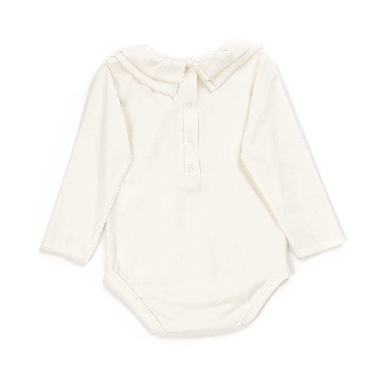 T-shirt body col volanté, coton biologique