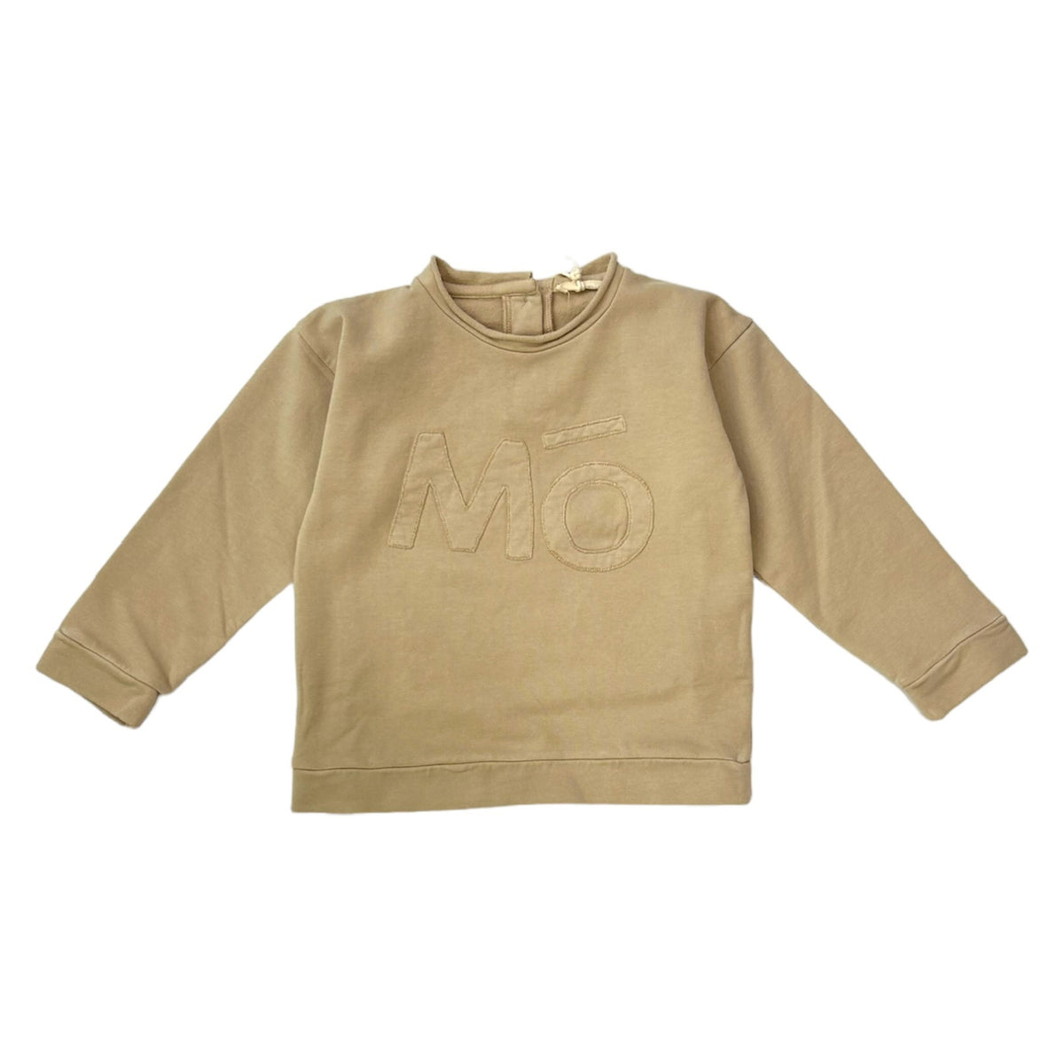 Beige knitted sweatshirt