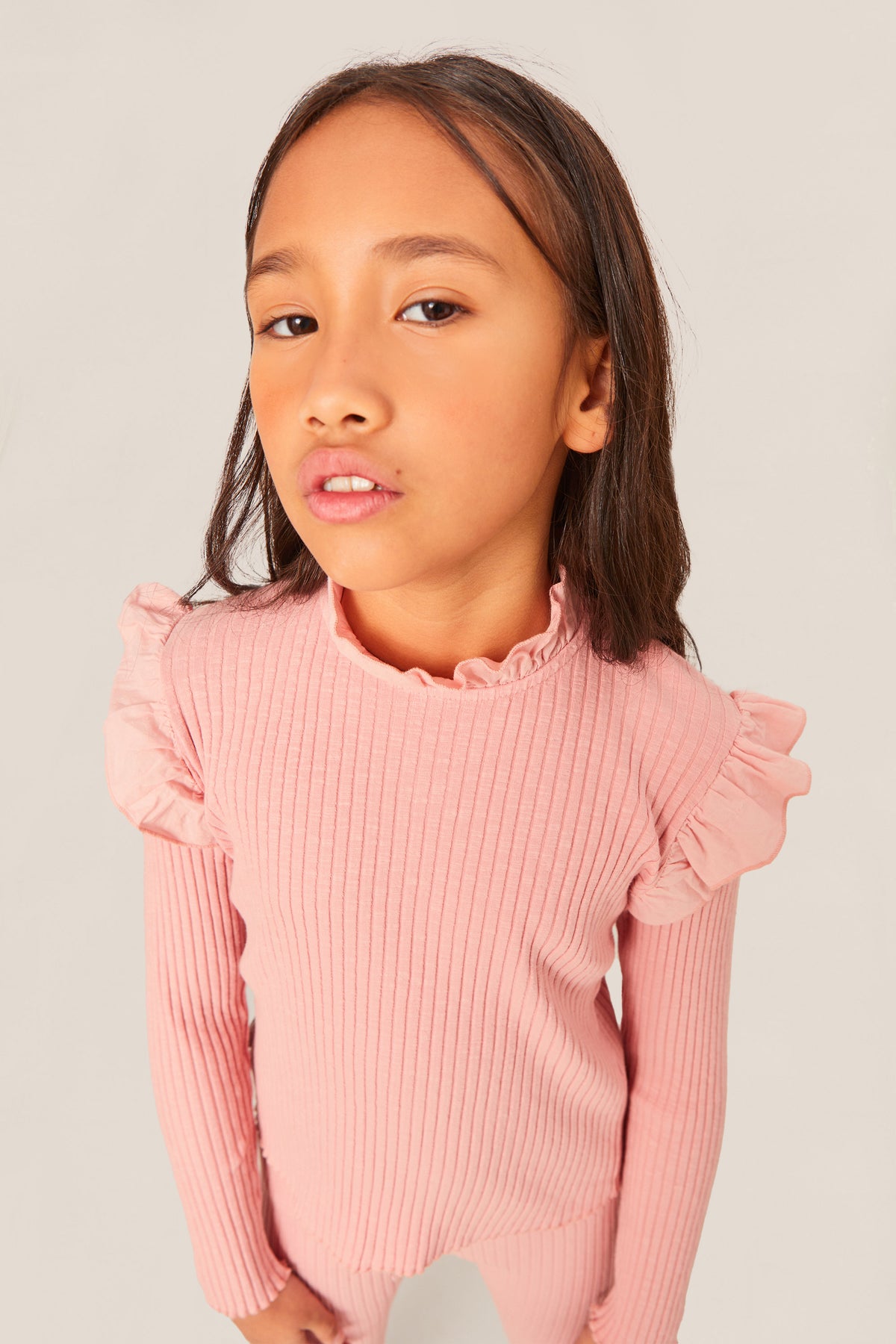 Maglietta Rosa Charlotte volant