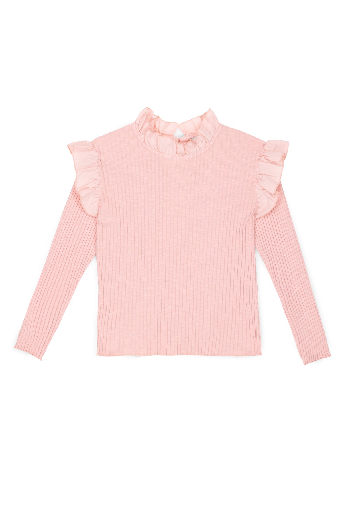 Maglietta Rosa Charlotte volant
