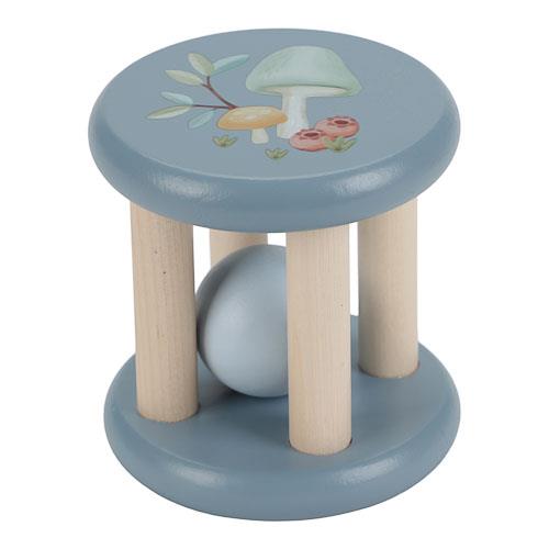 Sonaglio in legno azzurro Forest Friends