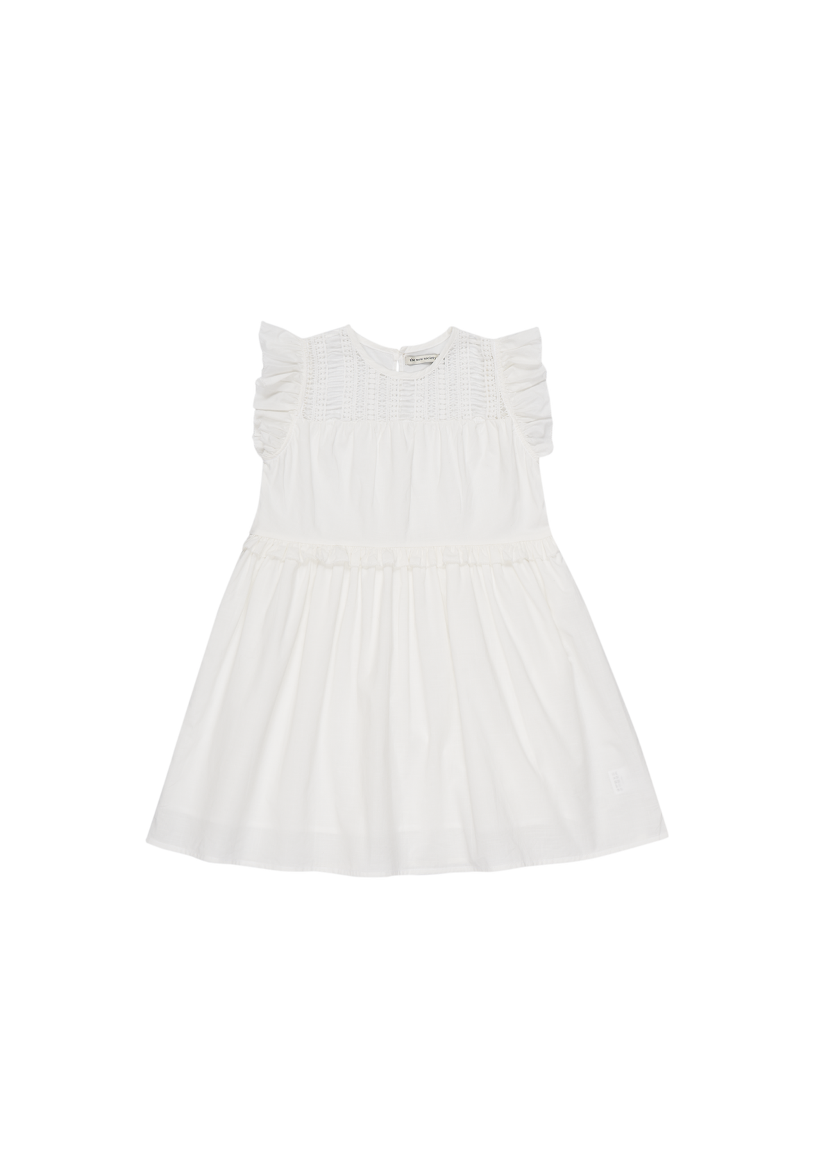 White sleeveless dress, BCI cotton