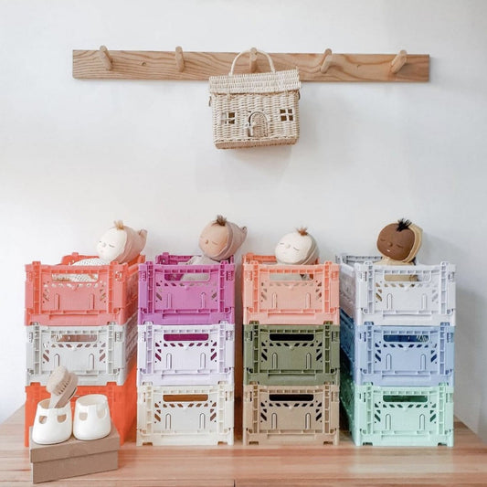 Mini foldable basket, various colours