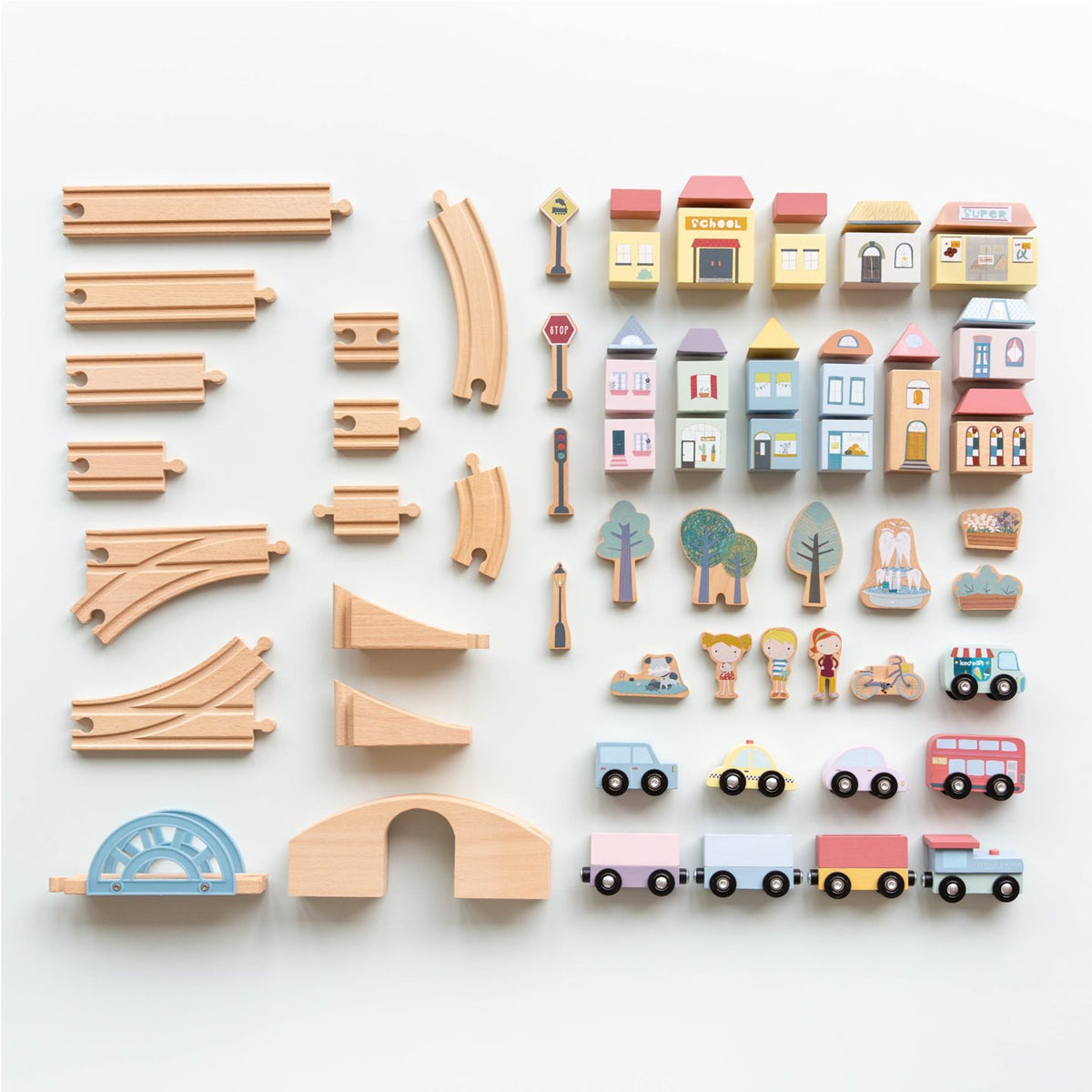 Set trenino XL in legno