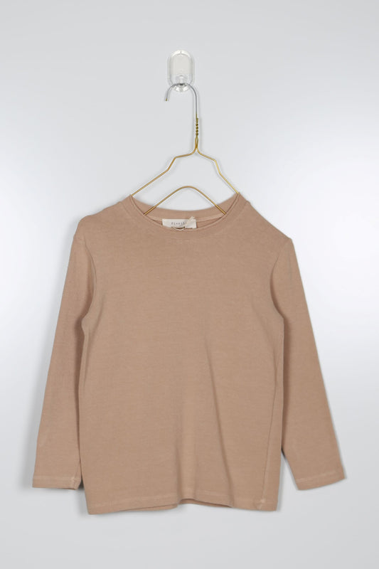 Pull en coton caramel