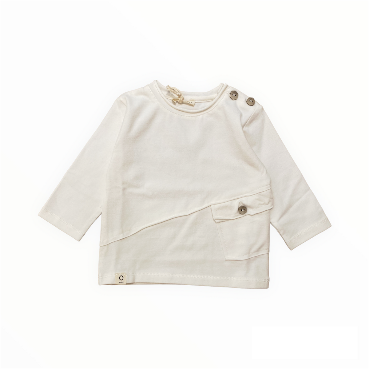Maglietta colore panna, cotone bio