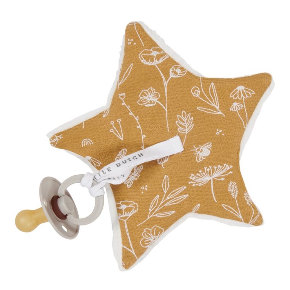 Star pacifier holder in various designs