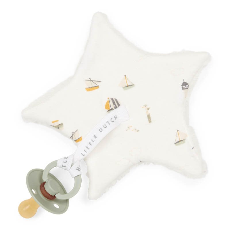 Star pacifier holder in various designs